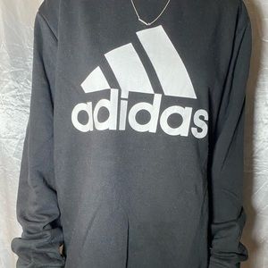 LARGE BLACK ADIDAS CREWNECK